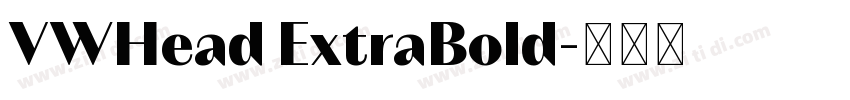 VWHead ExtraBold字体转换